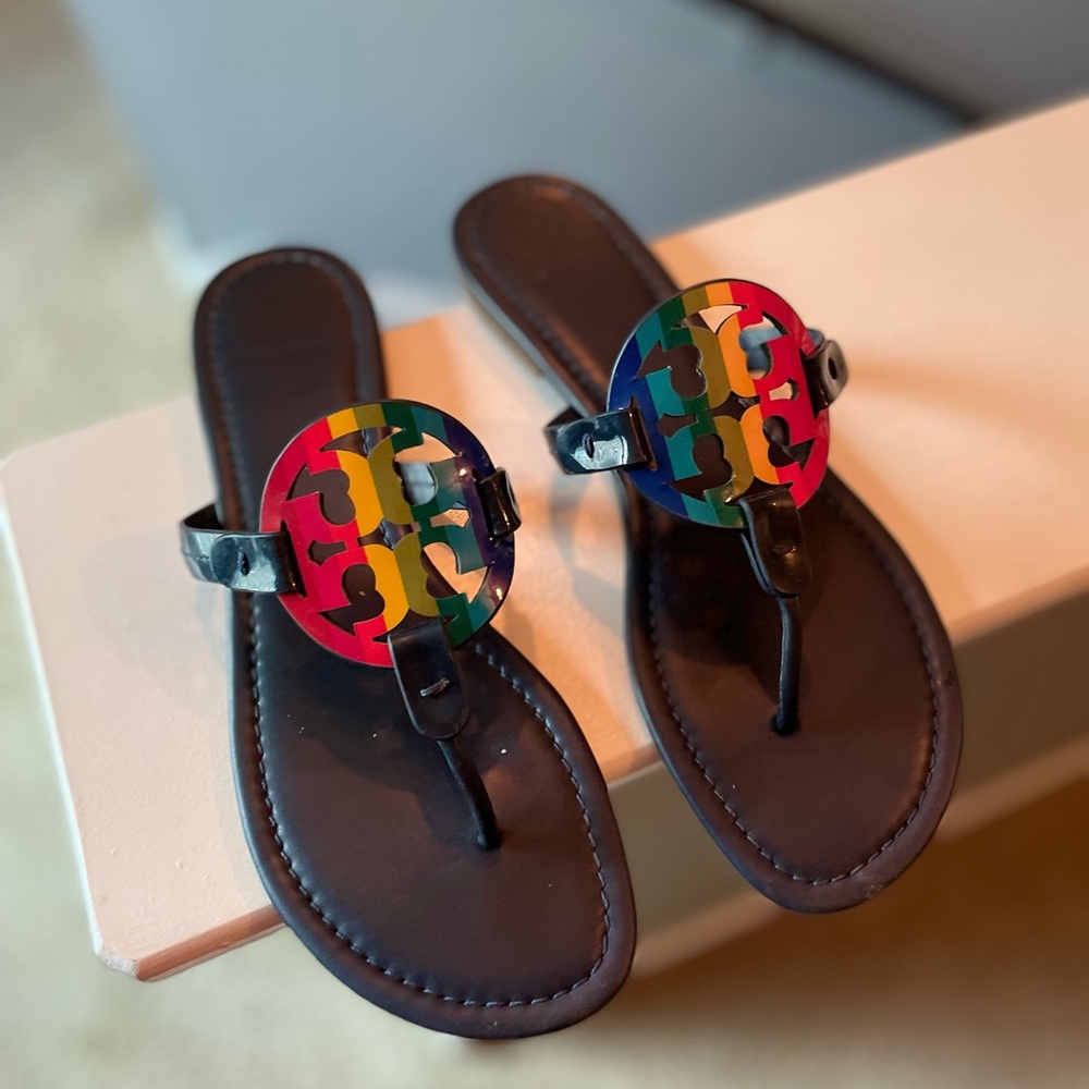 Tory Burch Reva Multi Color Sandals